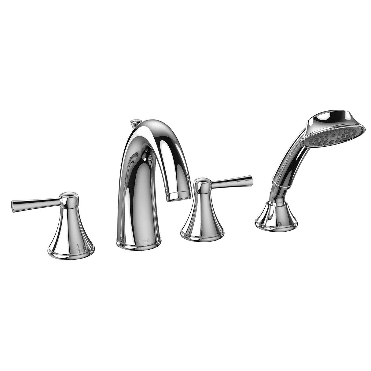 Silas Deck-Mount Tub Filler Trim with Handshower