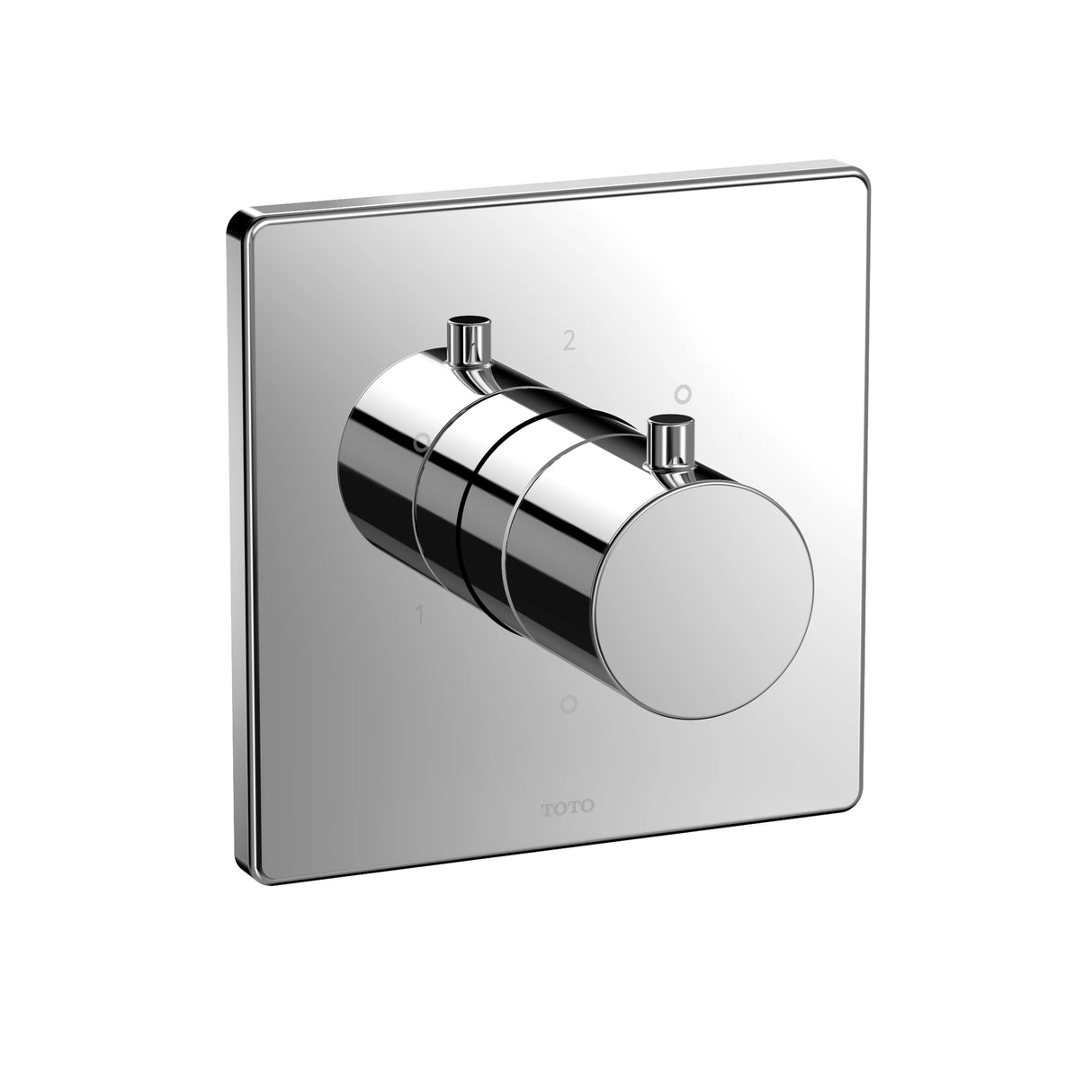Three-way Diverter Trim with Off - Square