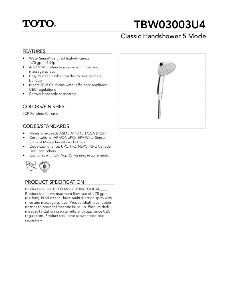 Classic Handshower 5 Mode