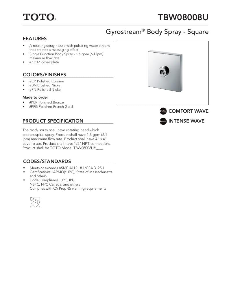 Gyrostream Body Spray - Square