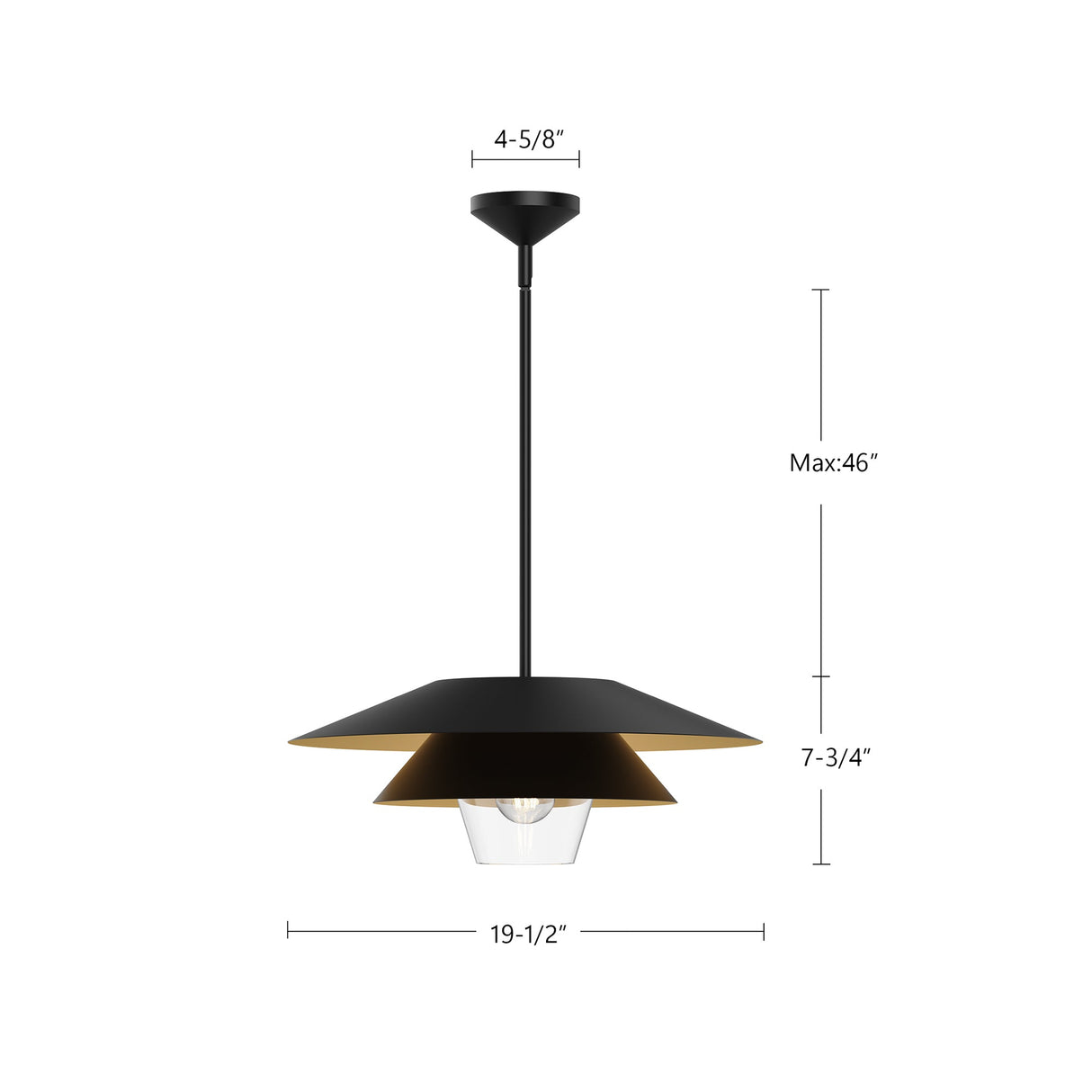 Alora Mood Tetsu 20-in Pendant