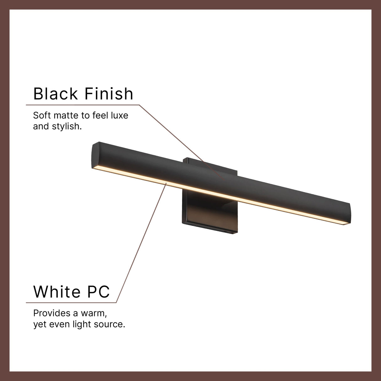 Kuzco Vibe Tila 23-in Vanity Light