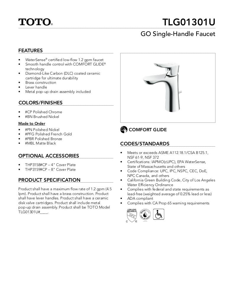 GO Single-Handle Faucet - 1.2 GPM