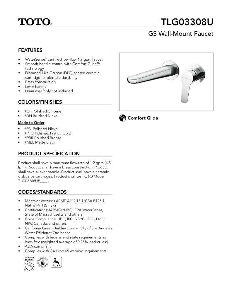 GS Wall-Mount Faucet - 1.2 GPM