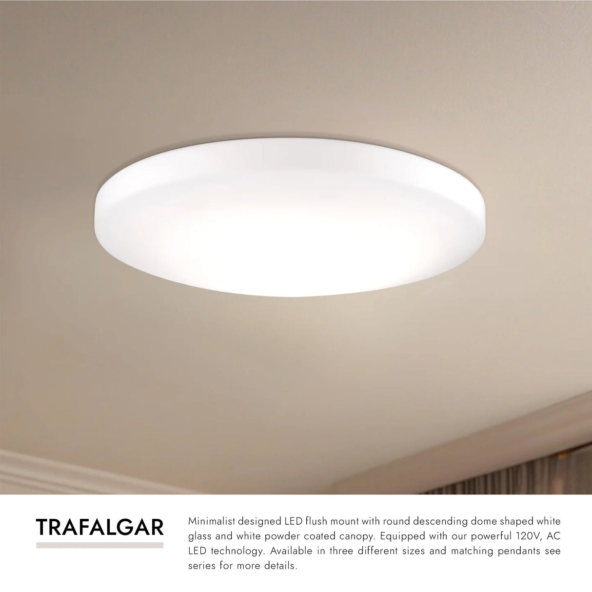 Kuzco Trafalgar 15-in Flush Mount