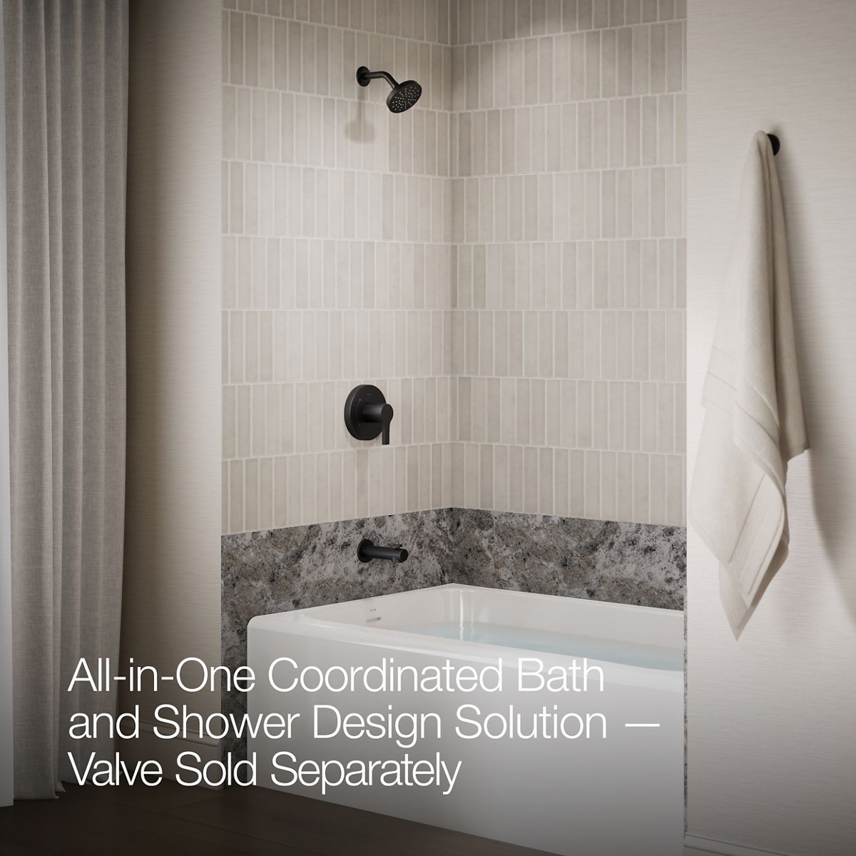 Elate® Rite-Temp® bath and shower trim kit, 1.5 gpm