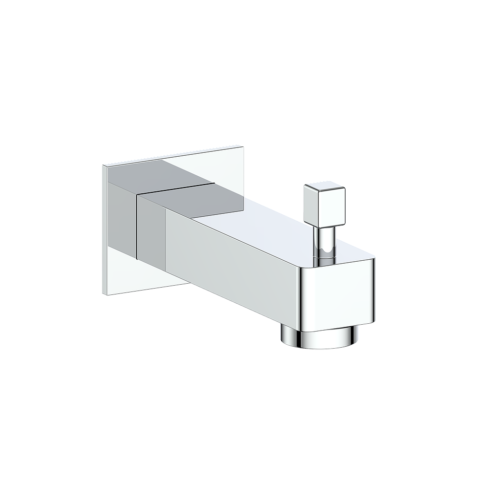 SQUARE TUB SPOUT WITH DIVERTER