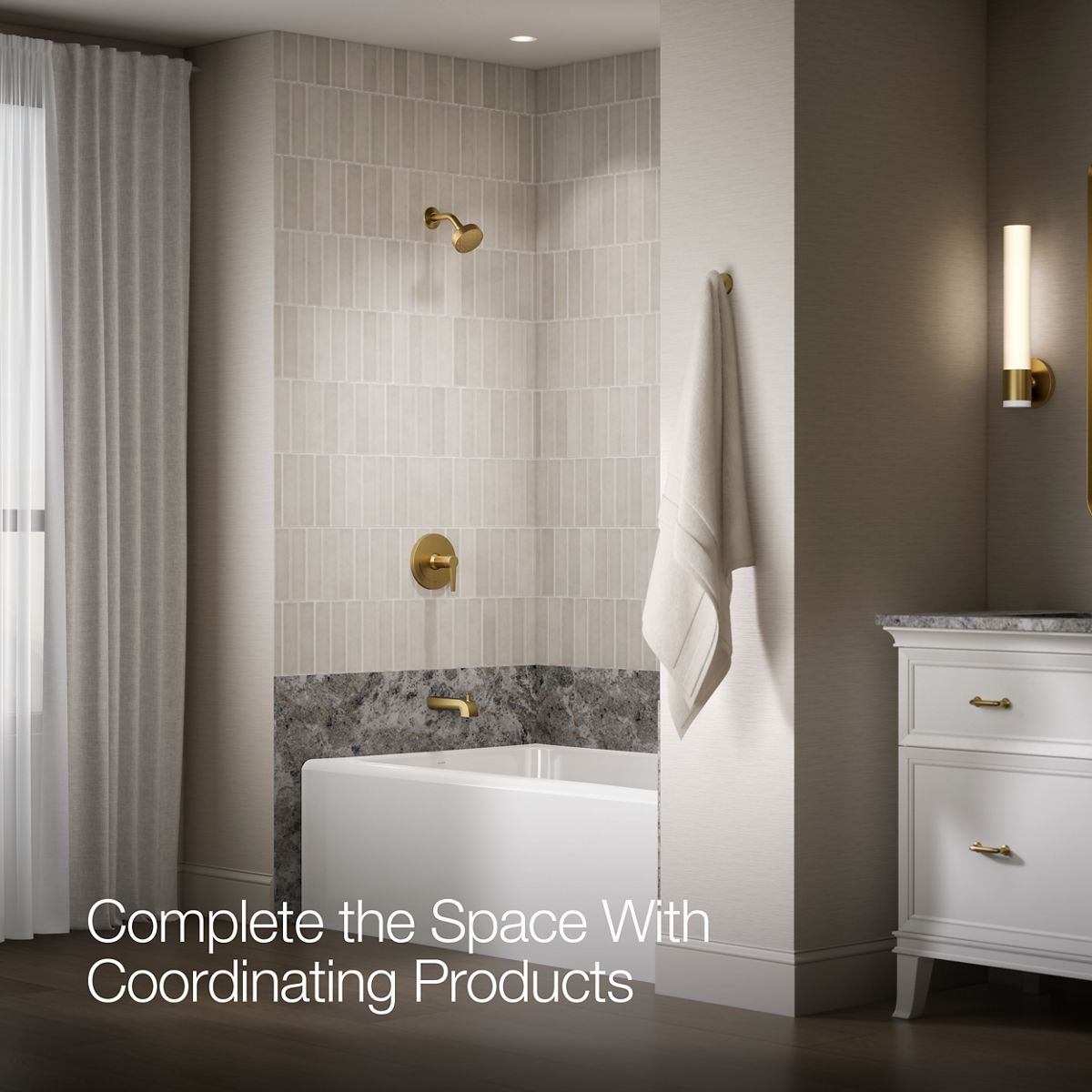 Pitch® Rite-Temp® bath and shower trim kit, 2.5 gpm