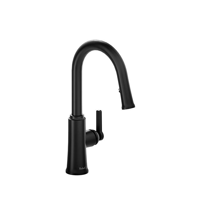 Trattoria Kitchen Faucet With Spray - Silent Braided Nylon Hose