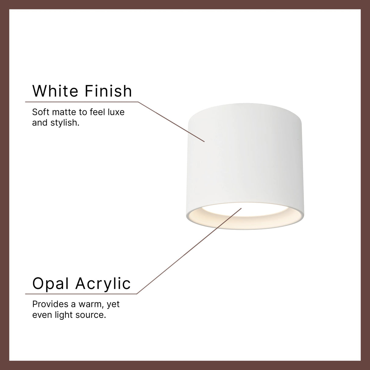 Kuzco Vibe Uma 7-in Tall Semi-Flush Mount
