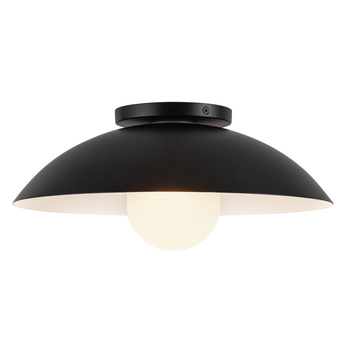 Kuzco Umbra 14-in (6-in Height) Semi-Flush Mount
