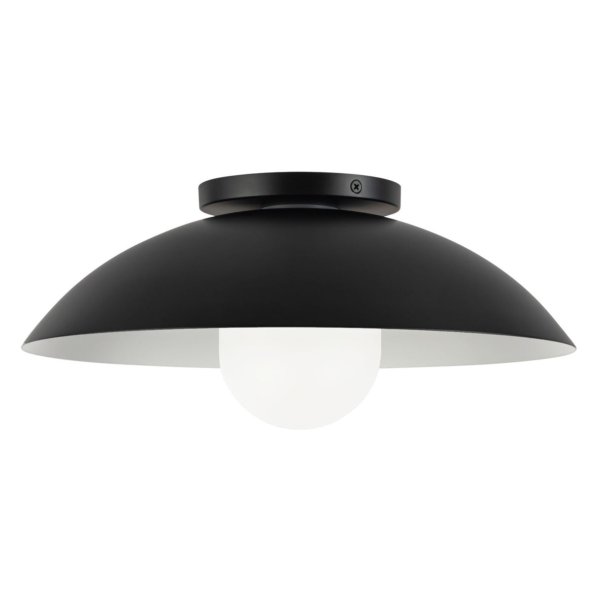 Kuzco Umbra 14-in (6-in Height) Semi-Flush Mount