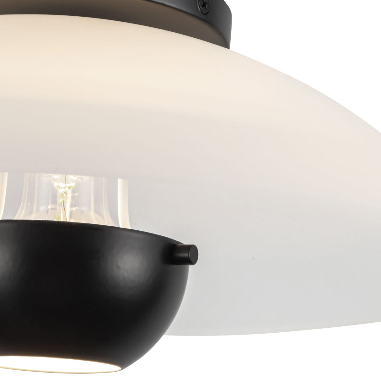 Kuzco Umbra 14-in (5-in Height) Semi-Flush Mount