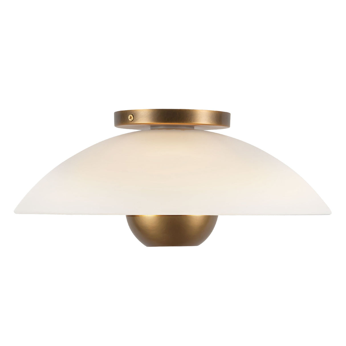 Kuzco Umbra 14-in (5-in Height) Semi-Flush Mount
