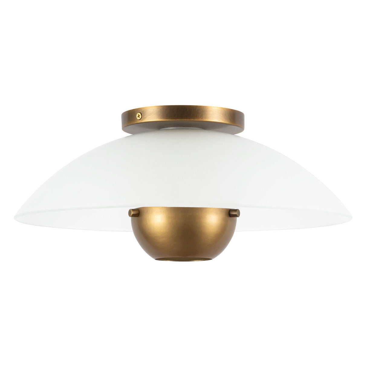 Kuzco Umbra 14-in (5-in Height) Semi-Flush Mount