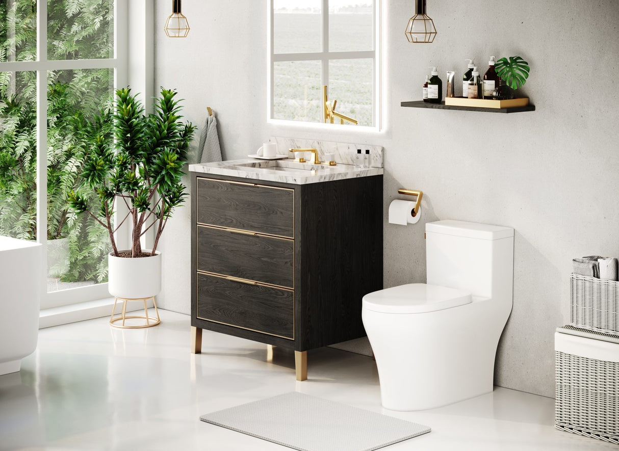 MUSE Metal Trim 30-in Single-Basin Vanity