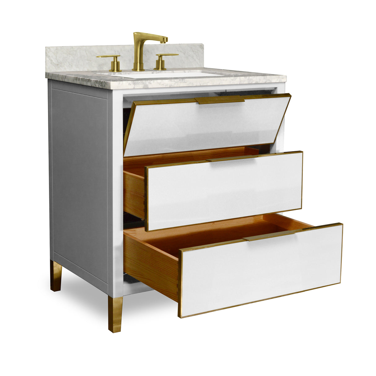 MUSE Metal Trim 30-in Single-Basin Vanity