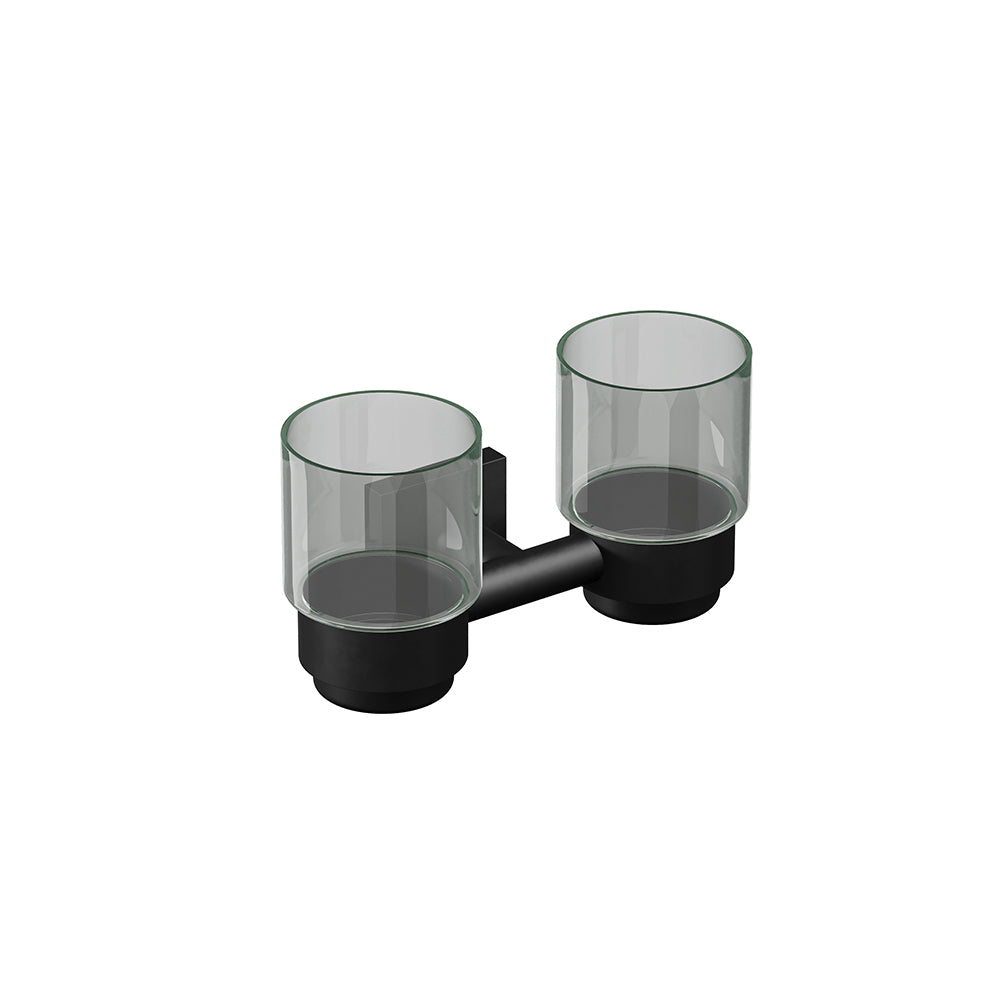 Crater Double Glass Tumbler