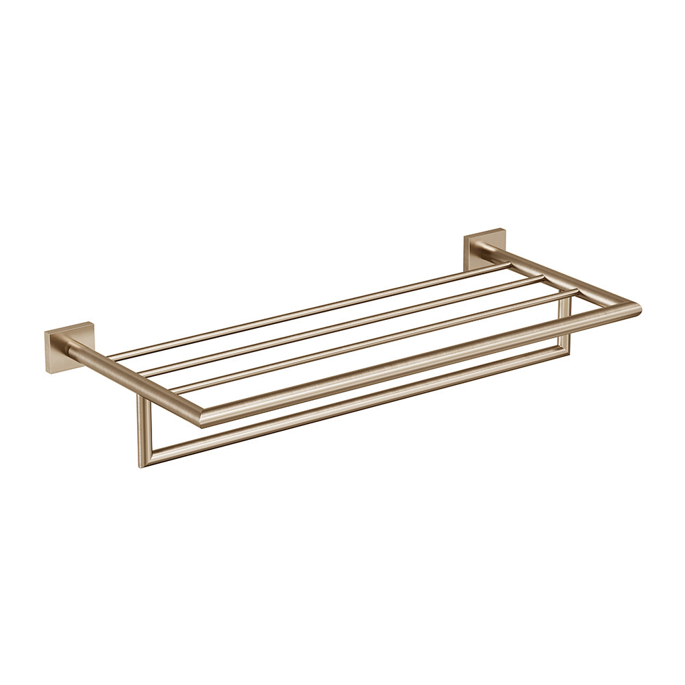 Crater Towel Shelf With Bar