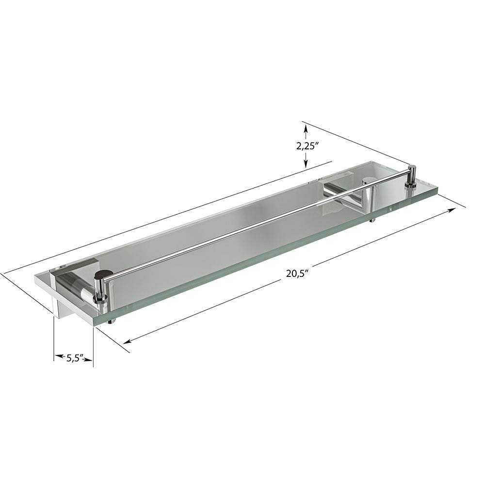 Crater Glass Shelf