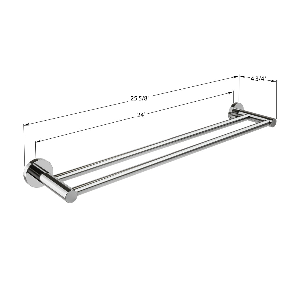 Lava 24″ Double Towel Bar