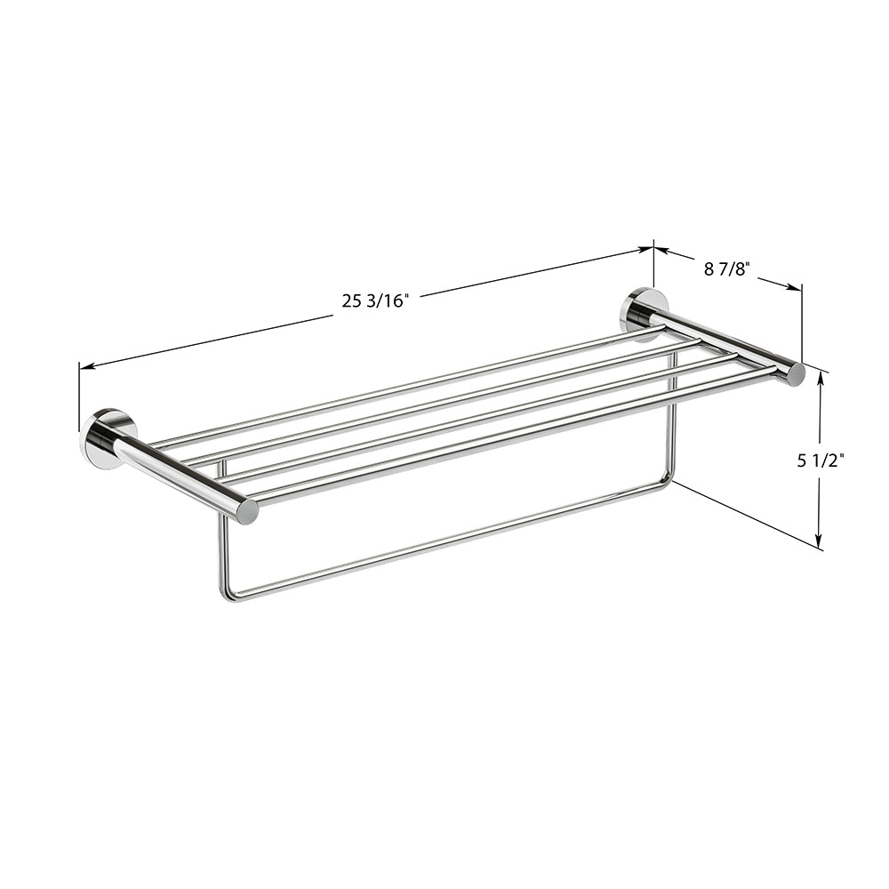 Lava Towel Shelf With Bar