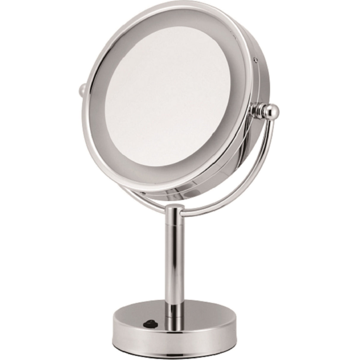 8.5″ Double Sided Lighted Free Standing Mirror Zoom 5x