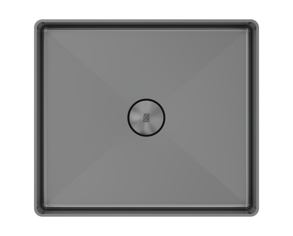 Vanity Vessel 15" Square Vessel Sink, SUS304 with Fixed Drain Kit
