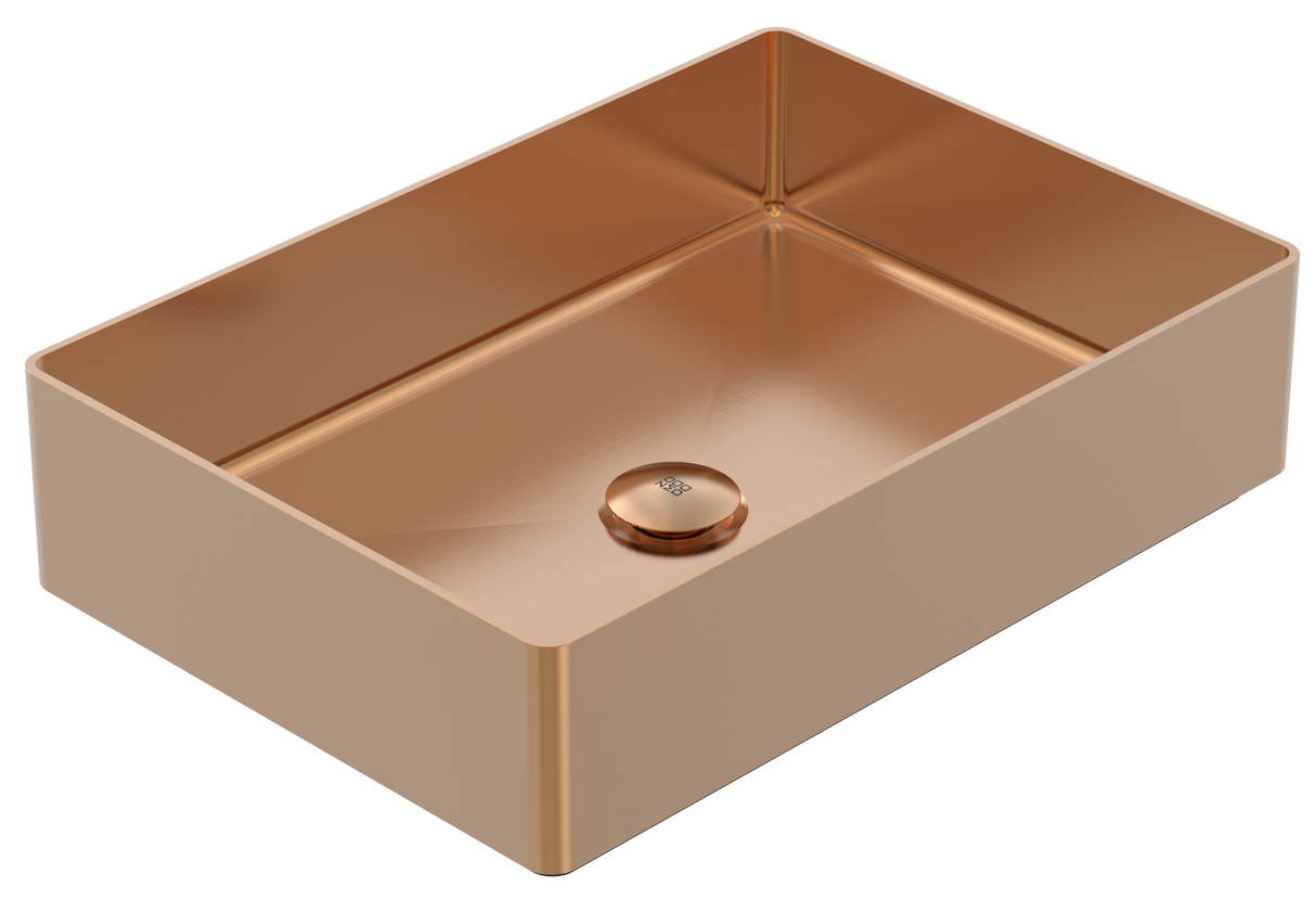 Vanity Vessel 20" Rectangular Vessel Sink, SUS304 with Fixed Drain Kit