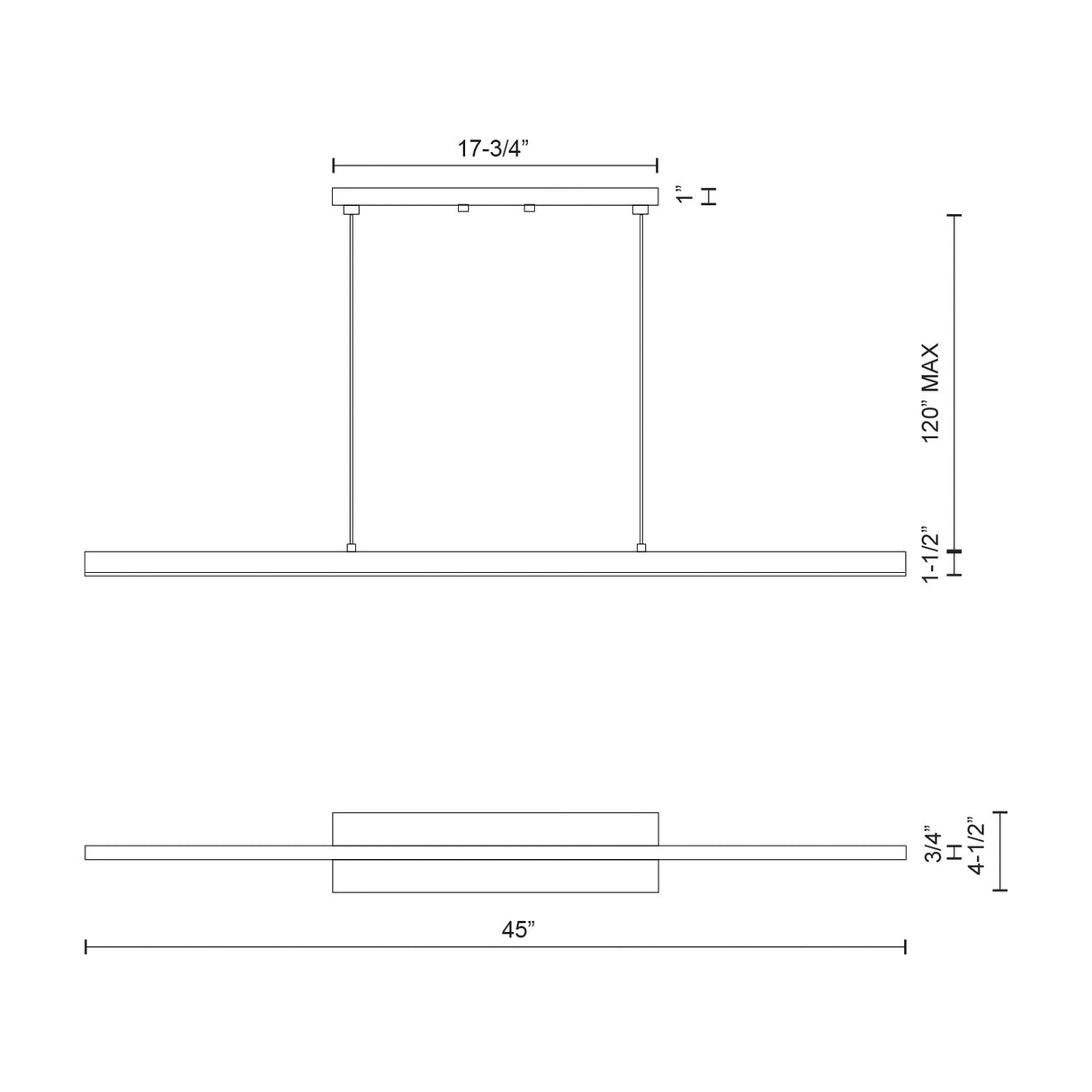 Kuzco Vega LP10345 Linear Pendant Light - image 4