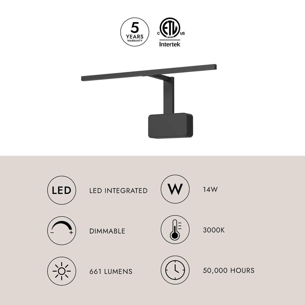 Kuzco Vega Minor Picture 17-in Wall/Picture Light