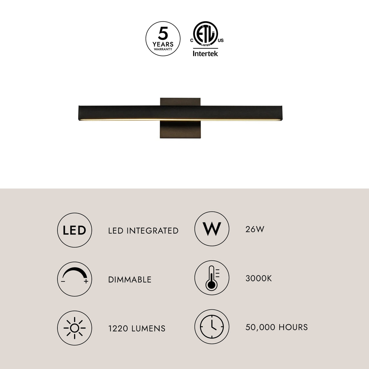 Kuzco Vera 23-in Vanity Light