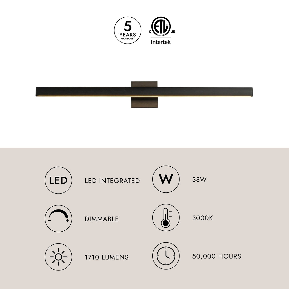 Kuzco Vera 38-in Vanity Light