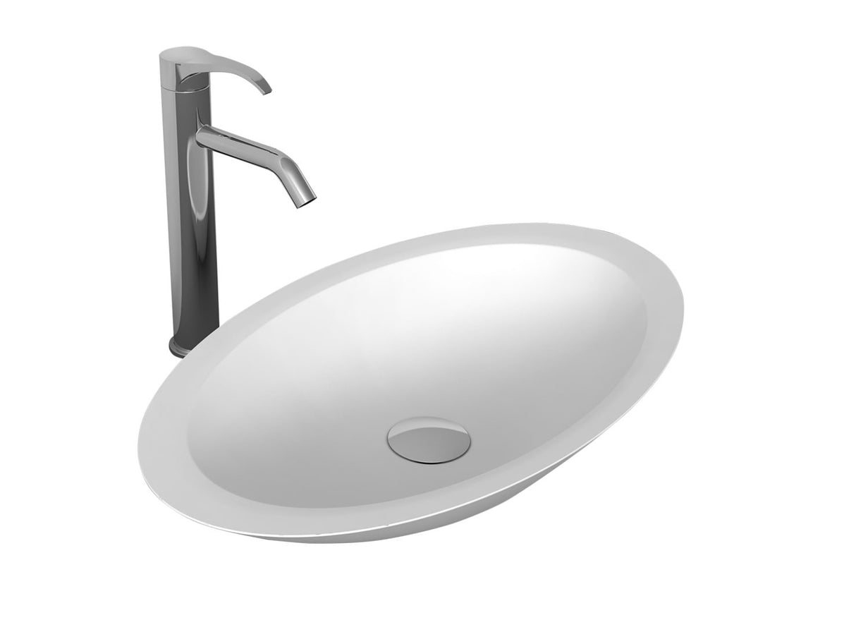 Anca 24" Freestanding Solid Stone Washbasin