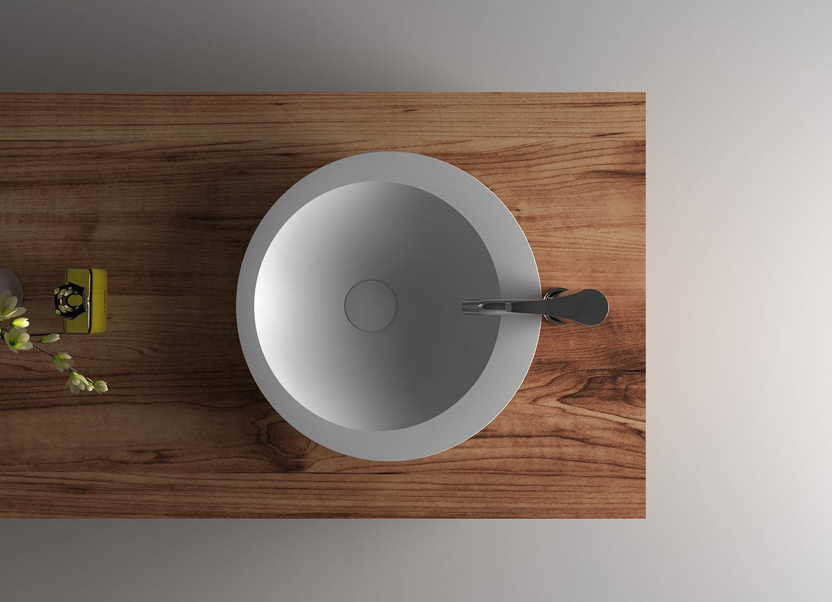 Utopia 17" Freestanding Solid Stone Washbasin