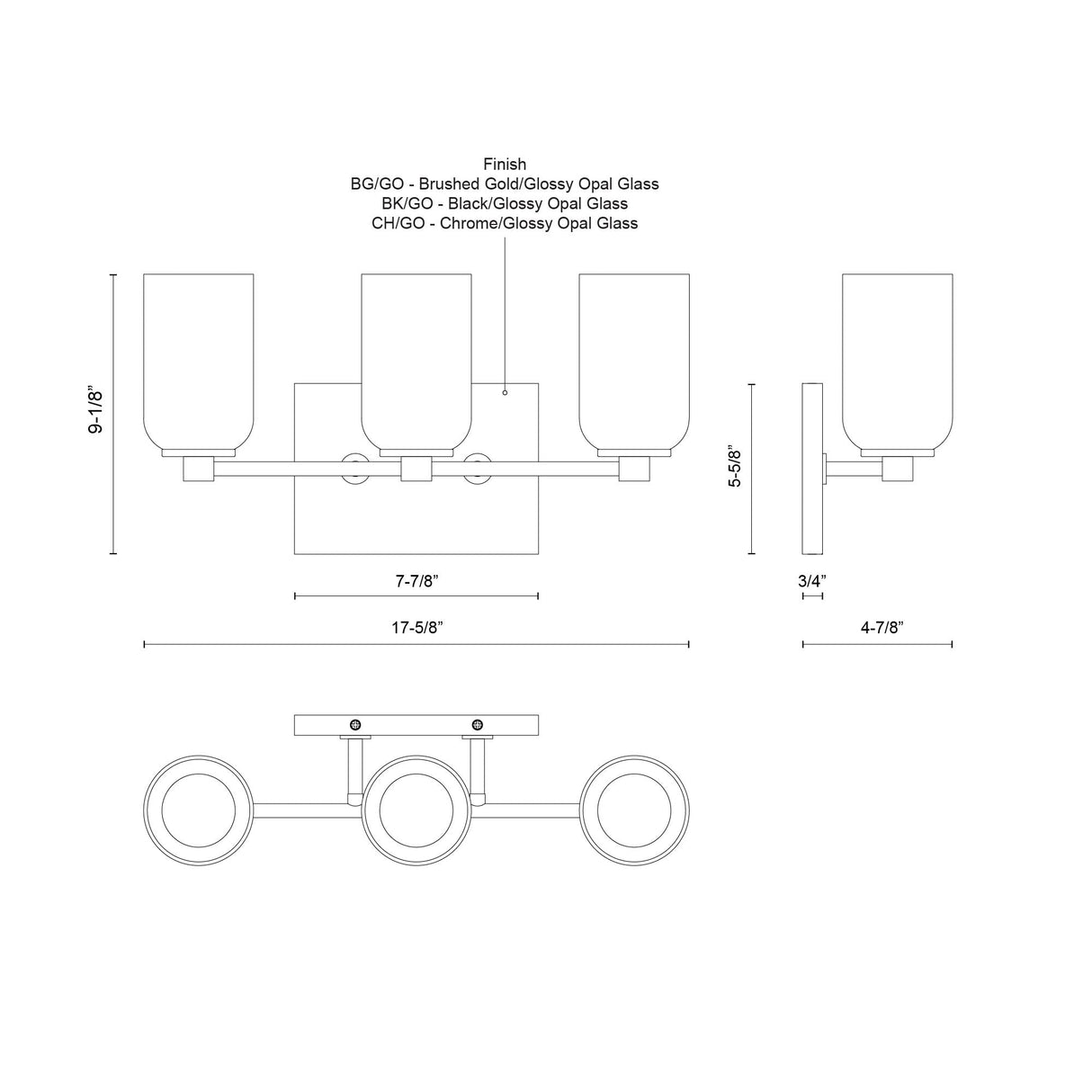 Kuzco Nola 18-in Vanity Light
