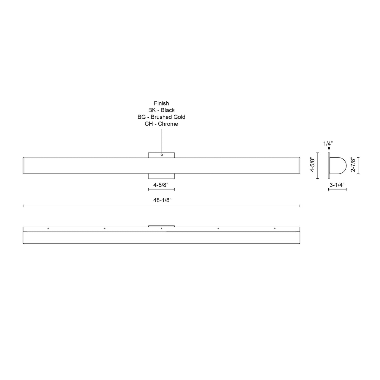 Kuzco Longitude 48-in Vanity Light
