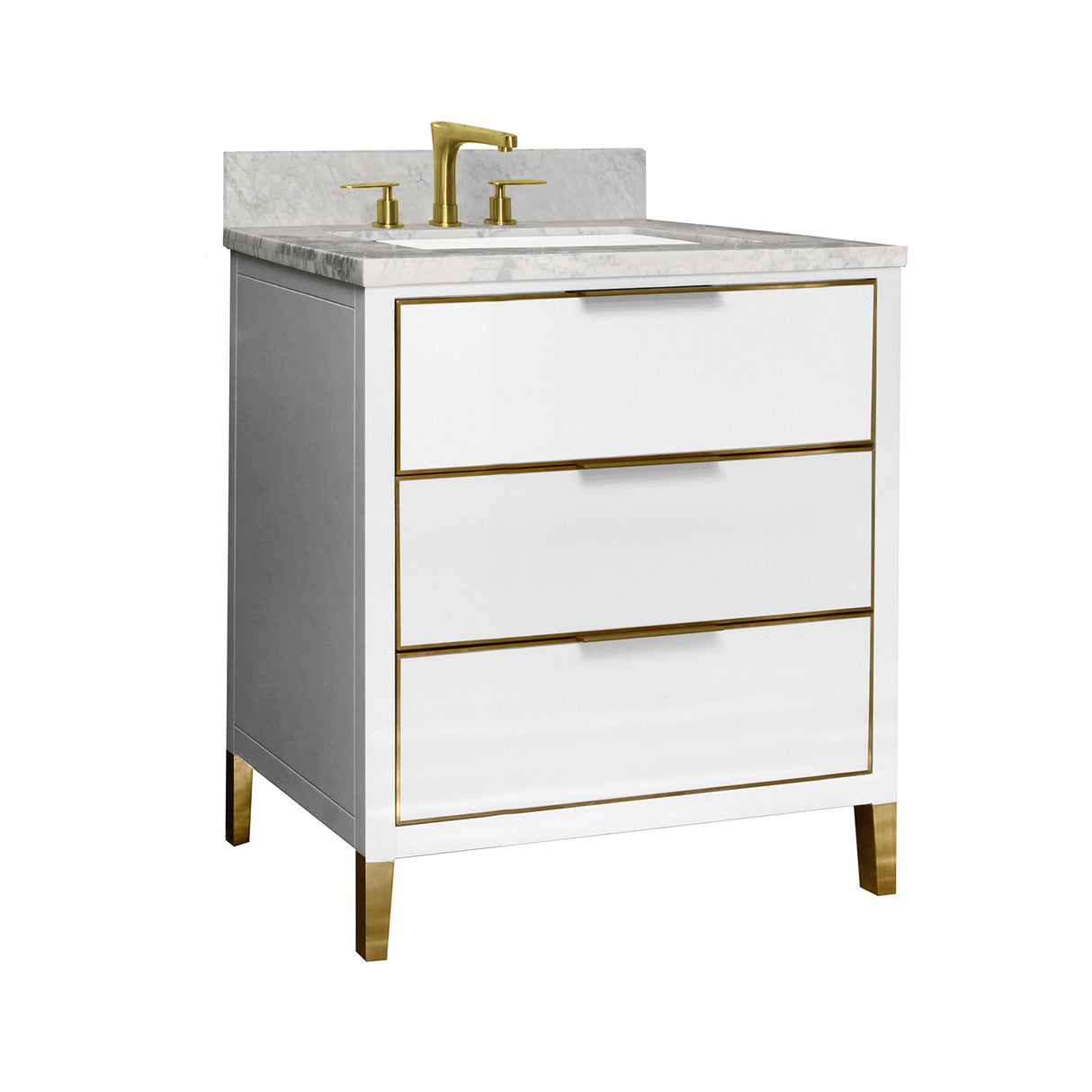MUSE Metal Trim 30-in Single-Basin Vanity