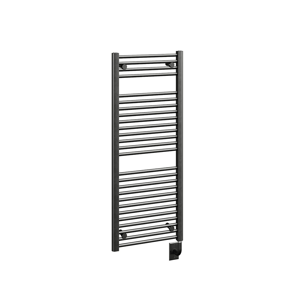 19"x47.5" Tuzio Savoy Towel Warmer in Matte Black / Electric Plug-I