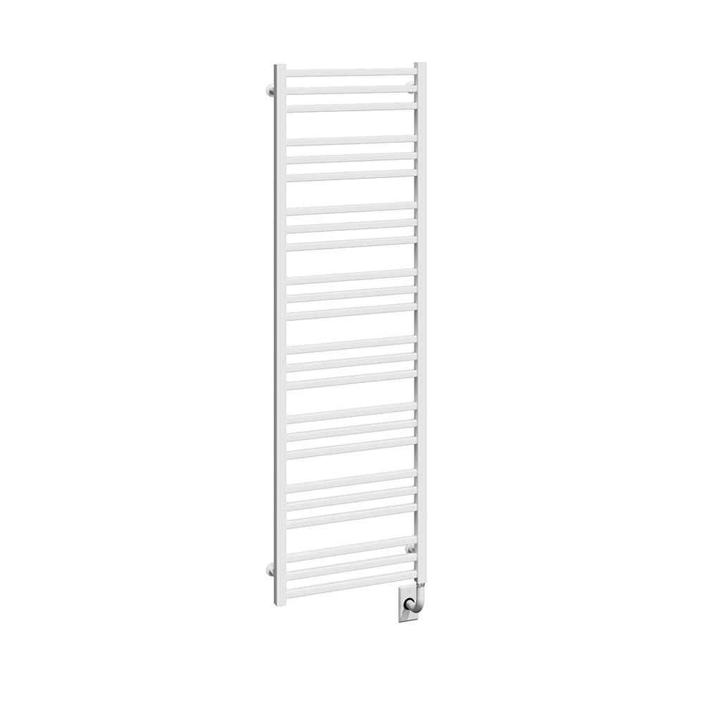 19.5"x64" Tuzio Avento Towel Warmer in Matte White / Electric Plug-I