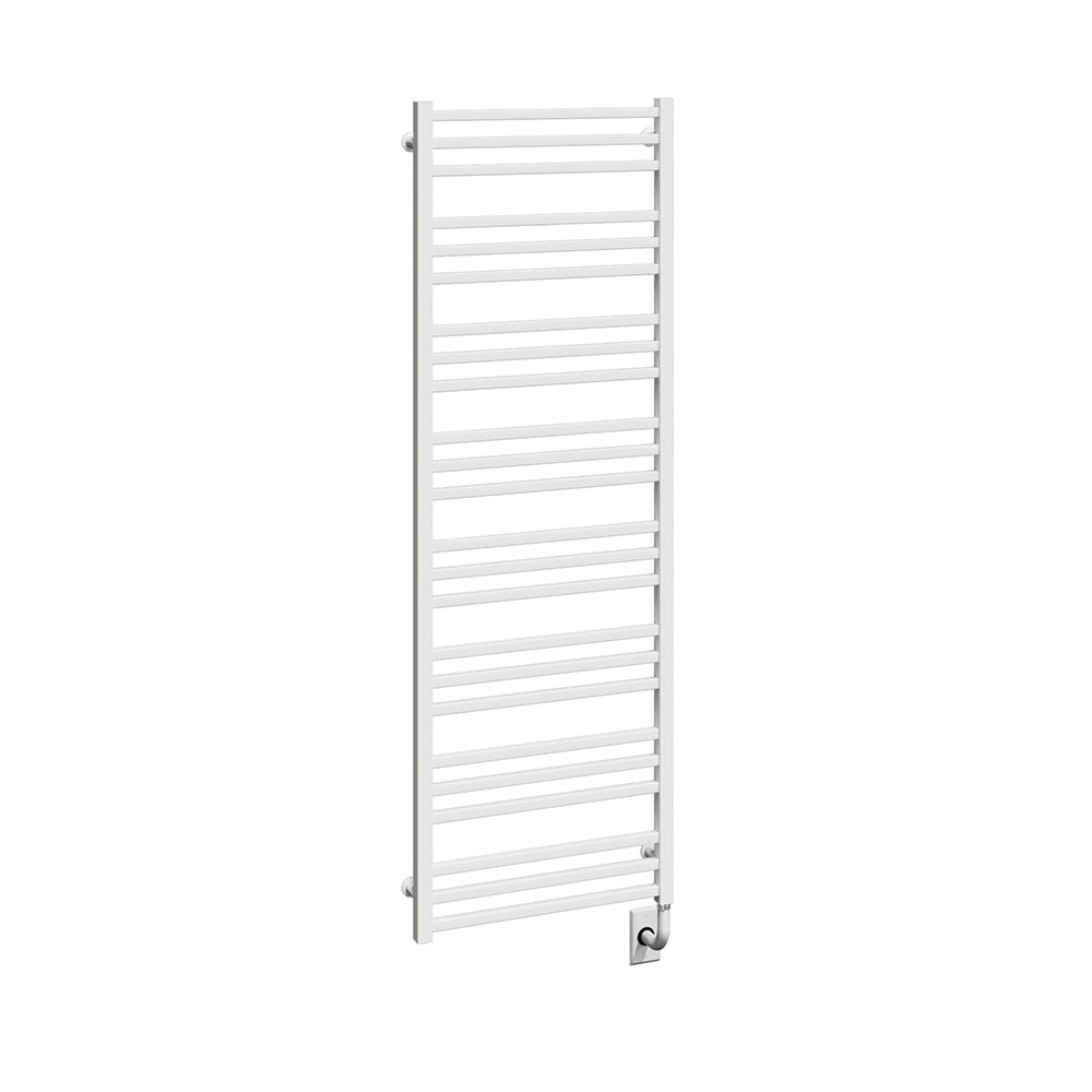 23.5"x64" Tuzio Avento Towel Warmer in Matte White / Electric Plug-I