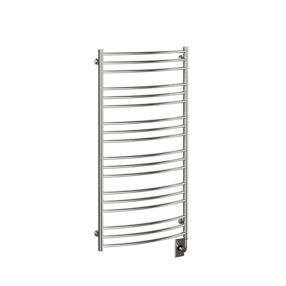 23.5"x47.5" Tuzio Laveno Towel Warmer in Polished Nickel / Electric Hardwired