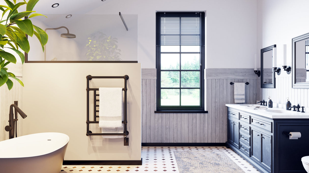 23.5"x34.5" Tuzio Thames Wall Mounted Towel Warmer