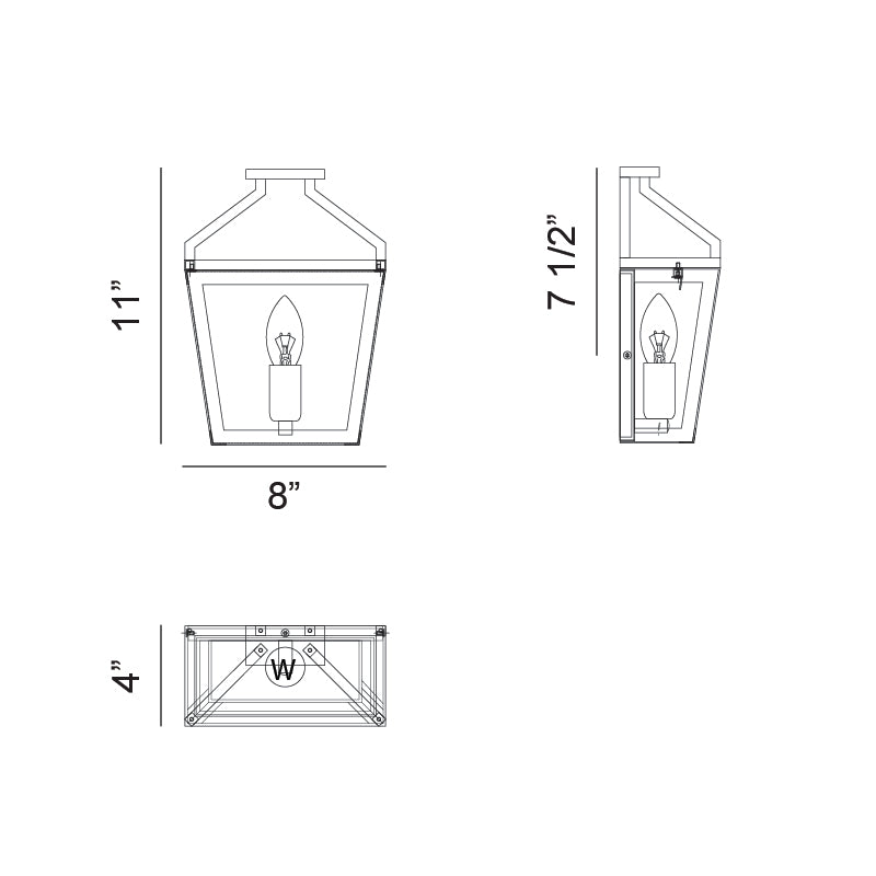 Matteo Wall Sconce W67011BK