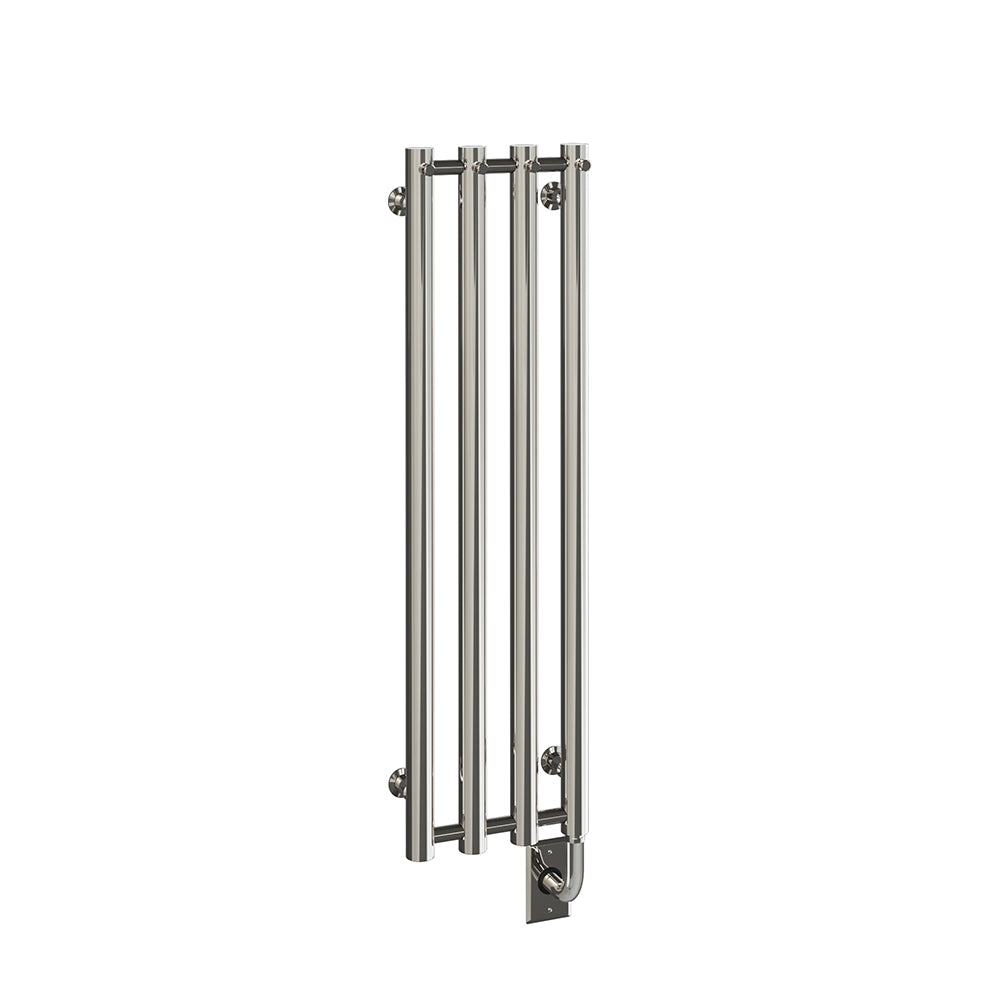 10.5"x37.5" Tuzio Rosendal Towel Warmer in Polished Nickel / Electric Plug-I