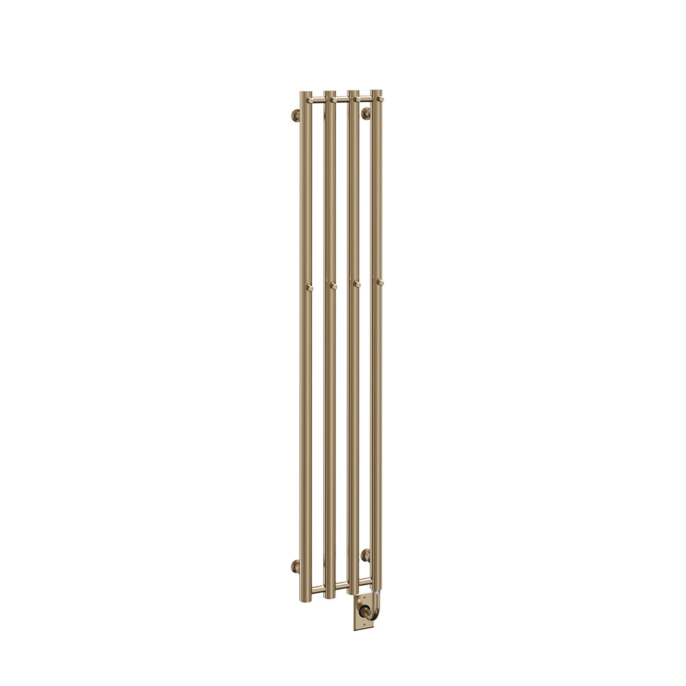 10.5"x59" Tuzio Rosendal Towel Warmer in Brushed Bronze / Electric Plug-I