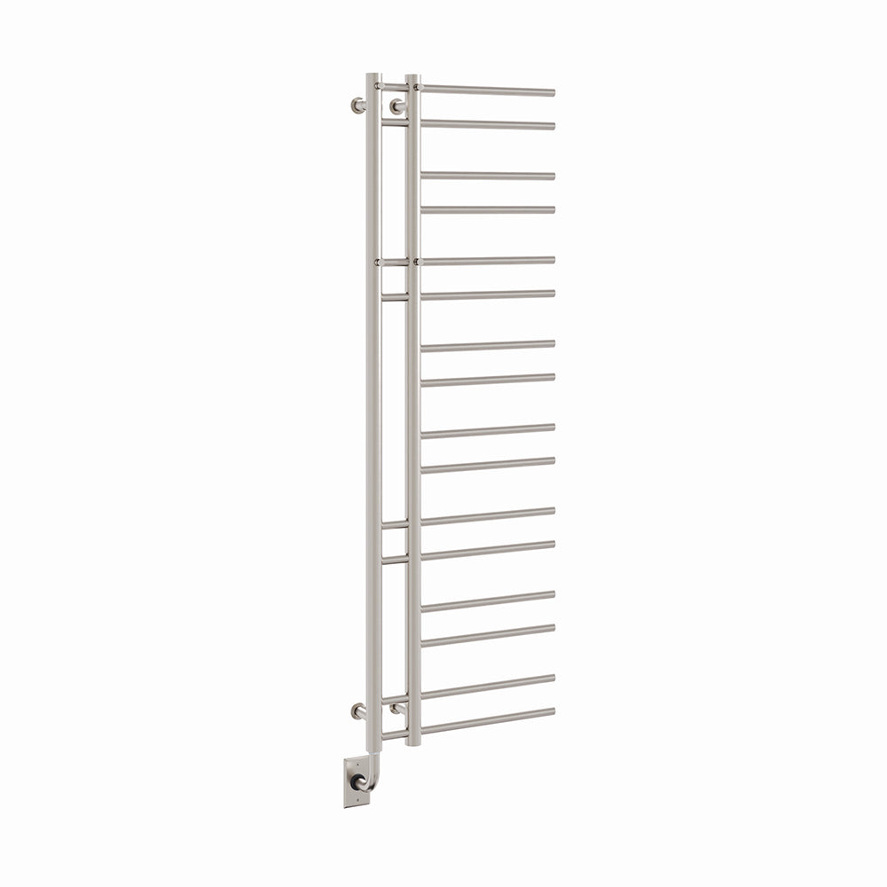 19.5"x60.5" Ortona Towel Warmer in Brushed Nickel / Electric Hardwired