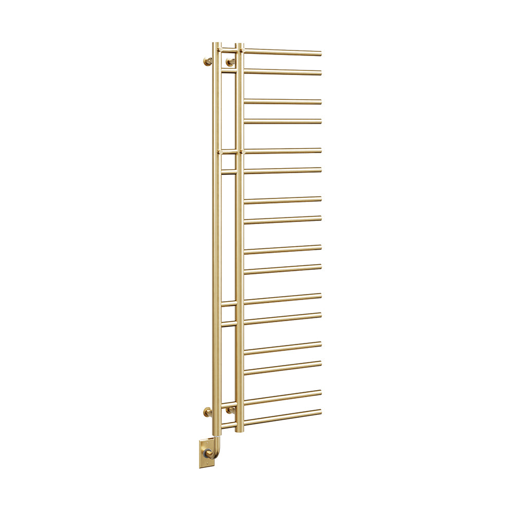 19.5"x60.5" Ortona Towel Warmer in Brushed Gold / Electric Hardwired