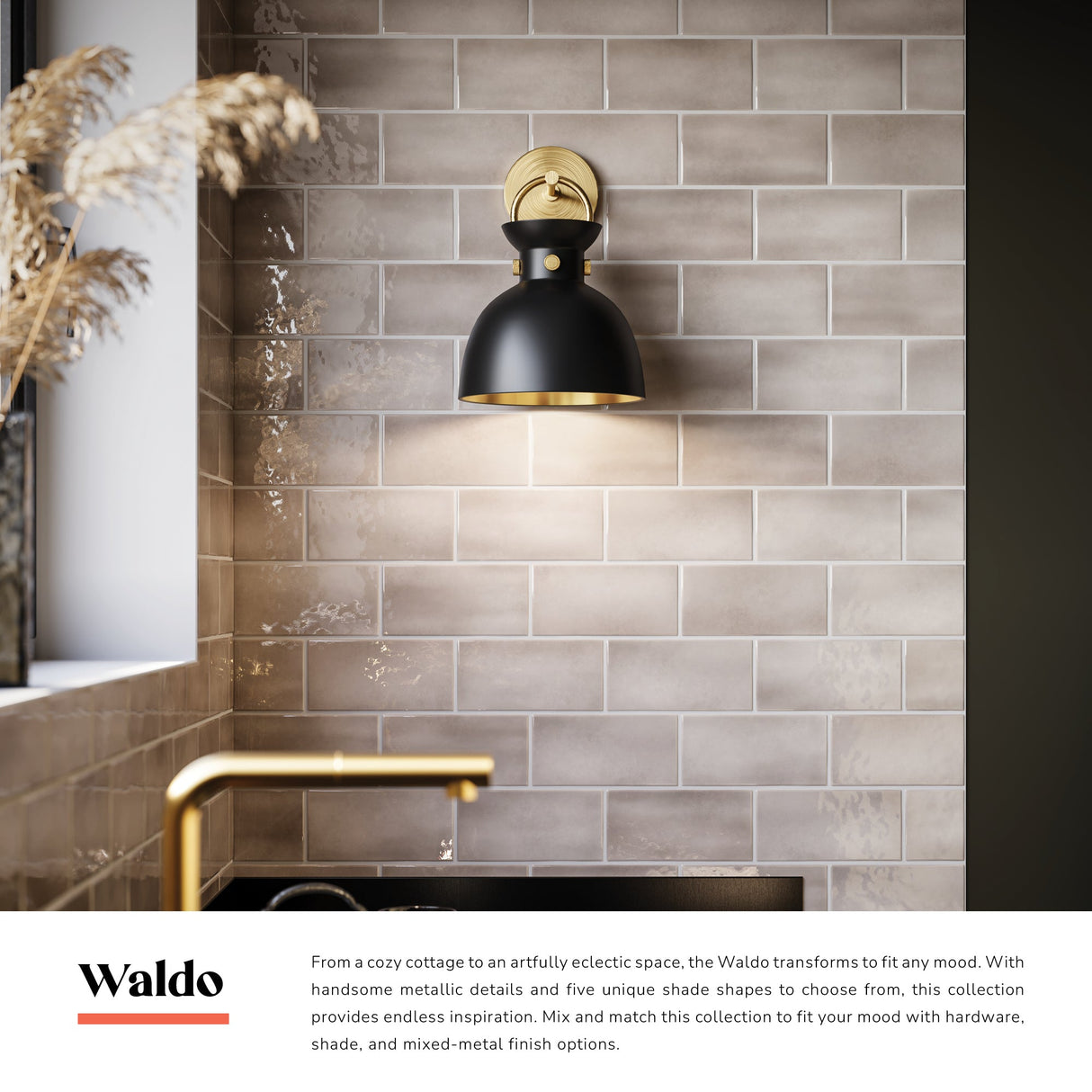 Alora Mood Waldo 9-in Wall/Vanity Light