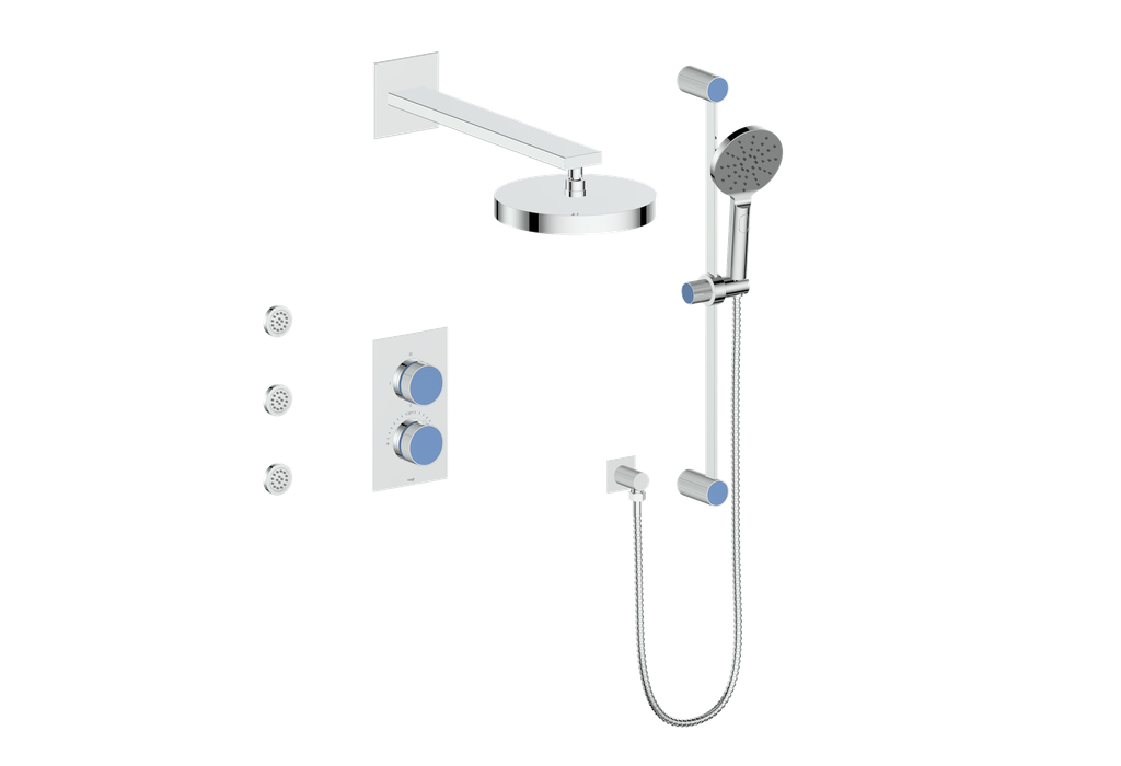MOND 3-WAY TH SHOWER KIT WITH BODY JETS